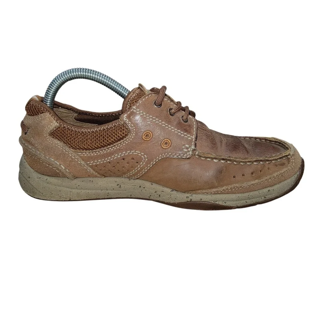 Clarks 1825 Armada Men's Brown Leather Casual Boat Shoes Size 8‎ M